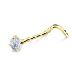 Rhinestone Viva Curved Nose Stud NSKZ-1763